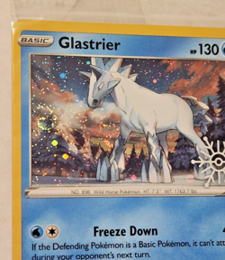 *SWIRL* Glastrier Holo Snowflake Stamp ( Pokemon TCG Promo 051/196 Sealed ) - Image 1