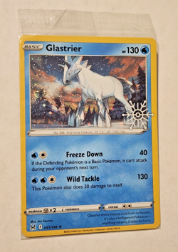 *SWIRL* Glastrier Holo Snowflake Stamp ( Pokemon TCG Promo 051/196 Sealed ) - Image 2