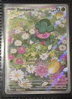 Fomantis 085/084 Me05: Pitch Black Pokemon NM 85 IR - Image 1