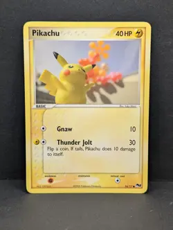 Pikachu 016/017 POP Series 2 Non-Holo Promo Vintage Pokemon TCG Yuka Morii MP - Image 1