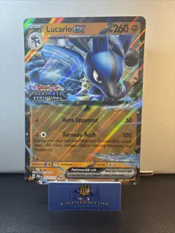 Pokemon Jumbo Lucario ex 051/131 Prismatic Evolutions Stamped NM Oversized Card - Image 1