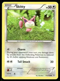 Pokemon Skitty Primal Clash 113/160 C NM/M Yuka Morii - Image 1