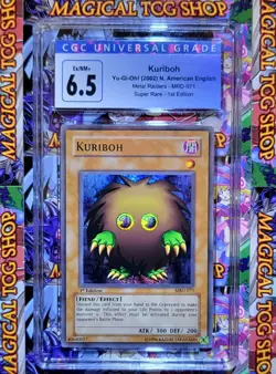Yugioh Kuriboh Metal Raiders 1st Edition Super Rare MRD-071 CGC 6.5 EX NM 2002 - Image 1