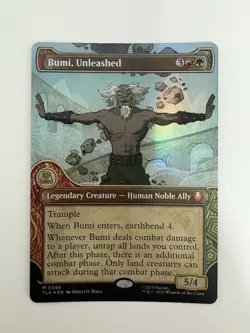 Bumi Unleashed Foil Showcase MTG Magic the Gathering Card NM Near Mint TLA - Image 1
