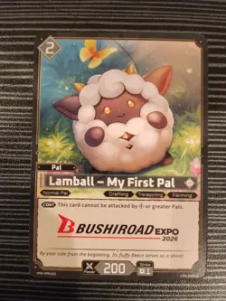 Anime Expo 2026 Palworld TCG Lamball Promo Card English Exclusive SHIPS SLEEVED - Image 1