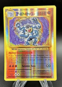 POKEMON MACHAMP 59/108 EVOLUTIONS REVERSE HOLO RARE STAGE 2 HP 160 SEISMIC TOSS - Image 1