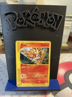Pokemon Entei Holo Rare H8/H32 Aquapolis Heavily Played - Image 1