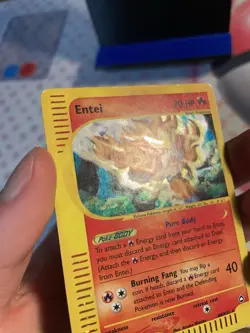 Pokemon Entei Holo Rare H8/H32 Aquapolis Heavily Played - Image 4