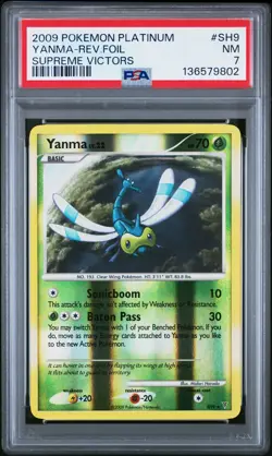 YANMA REVERSE HOLO SH9/147 SUPREME VICTORS POKEMON PSA 7 - Image 1