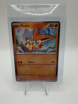 Pokemon TCG Victini Holo Black Bolt 012/086 SV Rare Card (NM Condition) - Image 2