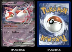 LATIAS EX 076/191 DOUBLE RARE SURGING SPARKS POKEMON HOLO NM/M - Image 3