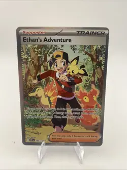 Pokemon TCG Ethan's Adventure 236/182 Sv10: Destined Rivals Full Art Holo -RARE - Image 1