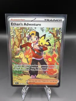 Pokemon Ethan's Adventure Full Art Holo Trainer Sv10 Destined Rivals 236/182 - Image 1