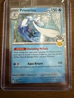 Pokemon TCG Primarina 020/084 English Promo Holo Card Lot of 2 - Image 3