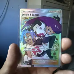 Pokemon TCG Hidden Fates Jessie and James Full Art Trainer Trading Card 68/68 NM - Image 1