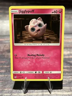 Jigglypuff 14/18 (Holo Common) Detective Pikachu Pokemon Card - Image 1
