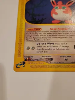NM Pokemon Card - Wigglytuff Skyridge Rare 34/144 Non Holo - Image 5