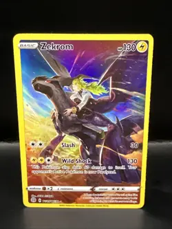 Pokemon Zekrom TG05/TG30 Brilliant Stars Full Art Trainer Gallery NM Card - Image 1