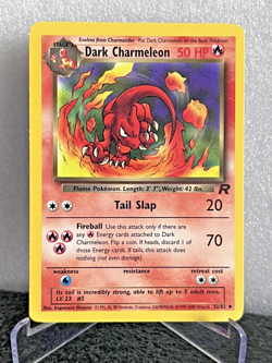 Dark Charmeleon 32/82 Team Rocket Unlimited LP Uncommon Pokemon TCG - Image 1