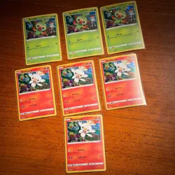 Pokemon SWSH Black Star Promo Lot Grookey SWSH070 Scorbunny SWSH071 Holo x7 - Image 1
