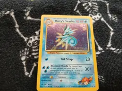 Misty's Seadra (Prerelease) 009/132 Promo Holo READ DESCRIPTION FOR CONDITION - Image 1