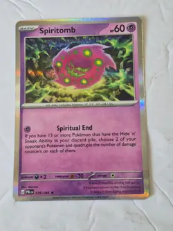 Spiritomb 035/084 Rare Pitch Black Pokemon Holo Near Mint - Image 1