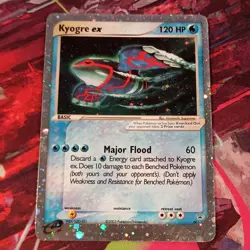 Pokemon Kyogre ex EX Promo Holo Nintendo Power Magazine 001 120 HP English - Image 4