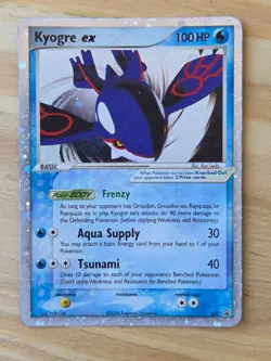🔥 Kyogre ex Holo Rare 037 Black Star Promo Collector's Tins LP Pokemon TCG 🔥 - Image 1