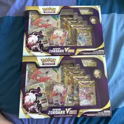 Pokemon Hisuian Zoroark VStar Premium Collection Box x2 - Image 1
