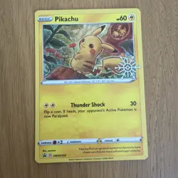 Pokemon TCG 2019-2023 SWSH Black Star Promos Pikachu Holo #SWSH153 - Image 1