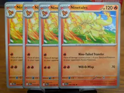 Pokemon TCG Chaos Rising Ninetales 009/086 x4 Playset - Image 1