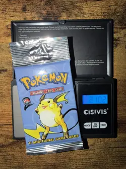 Pokemon Base Set 2 Booster Pack Raichu Art Sealed 1999 21.02g - Image 1