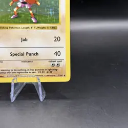 Pokemon TCG Hitmonchan 7/102 Base Set Shadowless Holo Rare WOTC VTG 1999 NM - Image 2