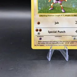 Pokemon TCG Hitmonchan 7/102 Base Set Shadowless Holo Rare WOTC VTG 1999 NM - Image 3