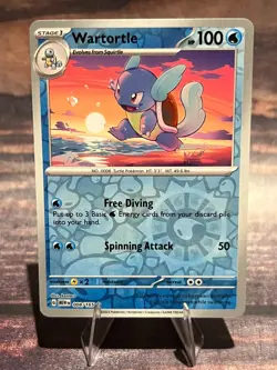 Wartortle 008/165 Uncommon SV: Scarlet & Violet 151 Pokemon TCG - Image 1