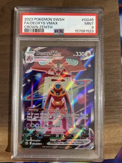 Pokemon Crown Zenith Deoxys VMAX Full Art #GG45 PSA 9 Gem Mint Ultra Rare - Image 2