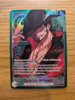 Dracule Mihawk (OP14-020) (Alt Art) - The Azure Sea's Seven (OP14) NM - Image 1