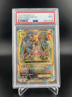 PSA 9 MINT M Charizard EX Full Art Rare 101/108 Pokemon Card XY Evolutions 2016 - Image 1