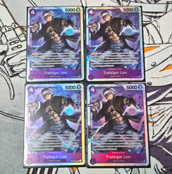Bandai One Piece Card Game Trafalgar Law ST10-010 Parallel Foil - Image 1