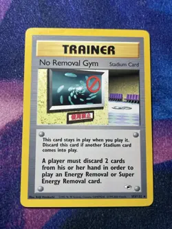 No Removal Gym 103/132 Pokemon TCG Card Trainer Vintage Stadium Card Gym Heroes - Image 1
