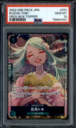 Kozuki Toki - OP02-031 - PSA 10 - Box Topper Japanese - OP02 - One Piece - 64452 - Image 1
