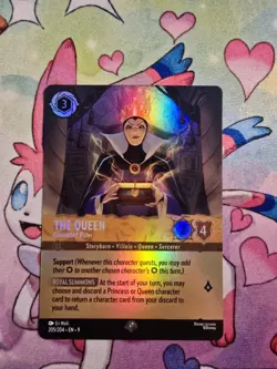 Disney Lorcana Fabled Conceited Ruler The Queen Epic Secret Rare 205/204 - Image 1
