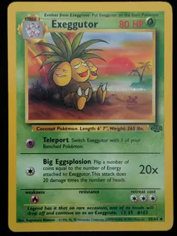 Exeggutor 35/64 Jungle Unlimited Non Holo Rare WOTC Pokemon Card - Image 1
