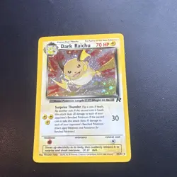 Pokemon TCG 2000 Team Rocket Holo Secret Rare Dark Raichu (83/82) - NM - Image 1