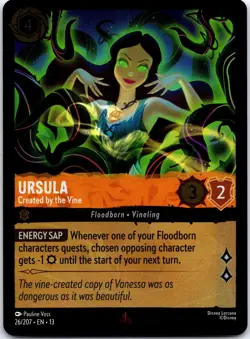 Ursula - Created by the Vine Cold Foil Rare Attack of the Vine! 26/204 NM - Image 1