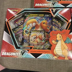 Pokemon TCG Dragonite v Collection Box Evolving Skies Pack 3x - Image 4