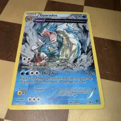 Gyarados FULL ART (Cosmos Holo Rare) 21/98 XY Ancient Origins Pokemon TCG - Image 2