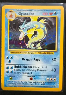 Gyarados 6/102 Base Set Holo Rare Unlimited Pokemon TCG - Image 1