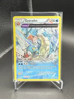 Pokemon TCG Gyarados 21/98 Holo Rare Stage 1 HP 130 Θ Double English - Image 1