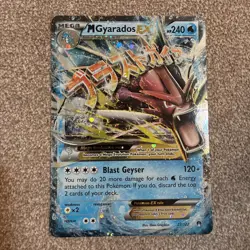 Pokemon Jumbo Card Shiny Mega Gyarados EX 27/122 XY Rare Holo Promo TCG - Image 1
